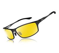 Bircenpro Night Vision Glasses for Driving: HD Al-Mg Frame Night Driving Glasses for Men