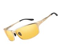 Bircenpro Night Vision Glasses for Driving: HD Al-Mg Frame Night Driving Glasses for Men