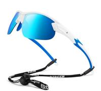 Bircenpro Polarised Sports Sunglasses for Men: TR90 UV400 Protection Cycling Glasses Lightwight for Running Fishing Golf