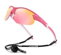 Bircenpro Polarised Sports Sunglasses for Men: TR90 UV400 Protection Cycling Glasses Lightwight for Running Fishing Golf