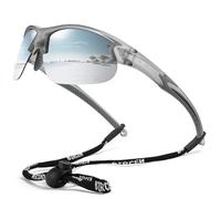 Bircenpro Polarised Sports Sunglasses for Men: TR90 UV400 Protection Cycling Glasses Lightwight for Running Fishing Golf