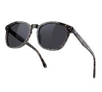 Bircenpro Polarised Trendy Sunglasses for Women: UV Protection Womens and Mens Square Shades with Acetate Frame BC2110