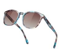 Bircenpro Polarised Trendy Sunglasses for Women: UV Protection Womens and Mens Square Shades with Acetate Frame BC2110