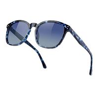 Bircenpro Polarised Trendy Sunglasses for Women: UV Protection Womens and Mens Square Shades with Acetate Frame BC2110