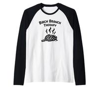 Birch Branch Therapy Loyly Steam Sweat Wellness Spa Shirt Raglan Baseball Tee