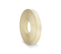 Birch Edging 22 mm x 7.5 m Pre Glued Adhesive Real Wood Veneer Edge Banding Tape Kitchen Cabinet Repair Worktop Laminate Shelf Table Door Cupboard Plywood Formica Chipboard Furniture Strip Wood Trim