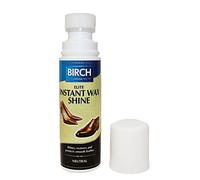 BIRCH Elite Instant Wax Shine Shoe Polish Instant Shine Liquid Shoe Boot Paste - For Smooth Leather Work, Casual and Dress Shoes (Neutral)