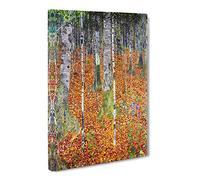 Birch Forest By Gustav Klimt Canvas Wall Art Print 30x20 Inch