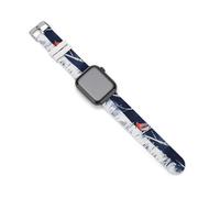 Birch Forests Cardinal Birds Silicone Watch Strap 38mm 40mm 42mm 44mm Quick Release Compatible with IWatch Series 10 9 Ultra 8 7 6 5 4 3 2 1 SE