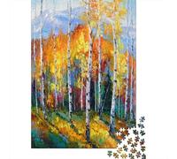Birch Grove Adult 1000-Piece Jigsaw Puzzle, 52x38cm/1000pcs; White Card Pieces for Easy Sorting; Tabletop Entertainment at Home