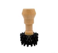 Birch Handle Coffee Brush with Nylon Bristles for Espresso Machines Offering Comprehensive Cleaning of Machine Surfaces (B)