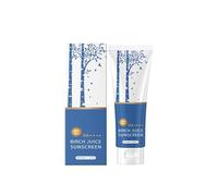 Birch Juice Moisturizing Sunscreen,Hydrating Protection Face Sunscreen SPF 50+,Waterproof SPF Facial Cream for Sensitive Skin,Fast Absorb,Non-Greasy,For Face and Body,50 g