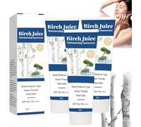 Birch Juice Moisturizing Sunscreen, Korean SPF 50+ PA++++ Hydrating Sun Essence Face Sunscreen, Strong UV Protection, Absorb Quickly, Hydrate Skin & Decrease Wrinkles (3 Pcs)