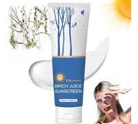 Birch Juice Moisturizing Sunscreen, SPF50+ Korean Birch Juice Hydrating Essence Face Sunscreen, Strong UV Protection,Water Resistant & Non-Greasy (1 Bottle)