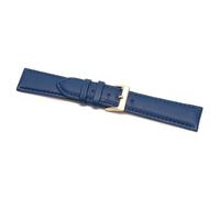 Birch Leather Watch Straps - Soft Padded Watch Straps for Men Women - Watch Band Replacement - Men’s Watch Bracelet Clasp Buckle - 12mm - 30mm - 6 Colours (12mm, Blue)