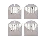 Birch Tree Horizontal Full Single-Sided Printing Pearlescent Paper Birthday Halloween Christmas Halloween Birthday Party Holiday Greeting Card