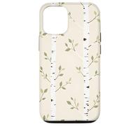 Birch Tree Leaves Minimal Forest Calm Nature Graphic Case for iPhone 12/12 Pro