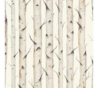 Birch Trees Self Adhesive Wallpaper Forest Watercolor Contact Paper Peel and Stick Wallpaper Thicken Waterproof Matte with Sticky Back Canvas Wall Cabinets Furniture Stickers Decorate 0.3×3 m