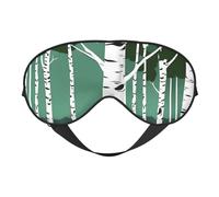 Birch Trees Sleep Mask,100% Natural Mulberry Silk Eye Mask with, Ultra-Soft Eye Covers for Sleeping, Travel, Nap