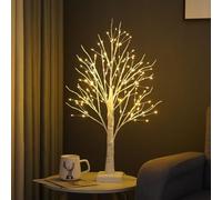Birch Twig Tree with Light | Warm LED 144 Led Pre lit Christmas Tree | Battery Operated or USB Plug-In Birch Tree With Lights for Home | Wedding, and Holiday Decorations