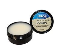 BIRCH Wax Grease Dubbin Beeswax Polish 85ml - Waterproofs Softens And Preserves Leather - For Leather Shoes Boots Equestrian Saddles Horse Tack Leather Goods Protector - Neutral