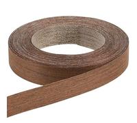 Birch Wood Edge Banding Strip 2.2cm X 8m for Cabinet Repairs DIY | Natural Solid Timber, Brown Woodgrain Surface, Easily Trimmed and Bent, Protective Film, for Furniture Panels and Plywood
