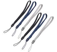 Birch Wrist Hand Strap Grip Lanyard for Camera Cell Phone iPod/MP3/MP4/PSP Wii USB Flash Drive and Electronic Devices - Multicolor - 2 Black/2 Blue/2 Gray