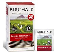 Birchall English Breakfast Tea Bags, English Tea Bursting with Full Flavour, Perfect Vegan Gifts, 25 Enveloped Plant-Based Tea Bags