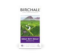 Birchall Great Rift Decaf Blend Tea Bags, English Breakfast Tea Bursting with Full Flavour, 15 Plant-Based Prism Tea Bags