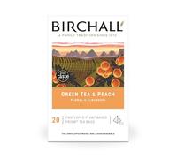 Birchall Green Tea & Peach - 20 Enveloped Plant-Based Prism Tea Bags