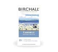 Birchall Tea Bags, Camomile Tea Gift Set, Caffeine Free Tea Bursting with Full Flavour, Perfect Vegan Gifts, 25 Enveloped Plant-Based Tea Bags