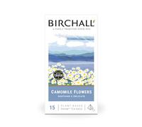 Birchall Tea Bags, Camomile Tea Gift Set, Caffeine Free Tea Bursting with Full Flavour, Perfect Vegan Gifts, 15 Plant-Based Prism Tea Bags