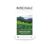 Birchall Tea Bags, Darjeeling Herbal Tea Gift Set, Black Tea Bursting with Full Flavour, 15 Plant Based Prism Tea Bags