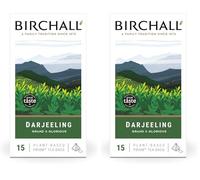 Birchall Tea Bags, Darjeeling Herbal Tea Gift Set, Black Tea Bursting with Full Flavour, 15 Plant Based Prism Tea Bags (Pack of 2)