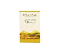 Birchall Tea Bags - Lemongrass & Ginger Herbal Tea - A Zesty and Invigorating Blend for Mind and Body, 6 Boxes of 20 Enveloped Plant Based Prism Tea Bags