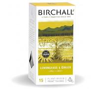 Birchall Tea Bags, Lemongrass & Ginger Herbal Tea Gift Set, Caffeine Free Tea Bursting with Full Flavour, 15 Plant-Based Prism Tea Bags