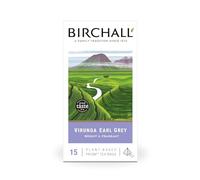 Birchall Tea Bags, Virunga Earl Grey Tea, Afternoon Black Tea Bursting with Full Flavour, 15 Plant-Based Prism Tea Bags