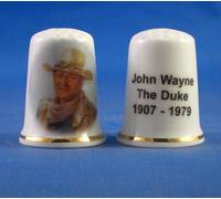Birchcroft Porcelain China Collectable Thimble John Wayne - The Duke