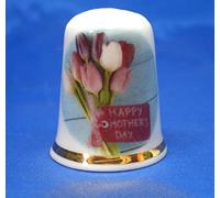 Birchcroft Porcelain China Collectable Thimble - Mothers Day