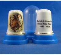 Birchcroft Porcelain China Collectable Thimble Rudolph Valentino Silent Film Actor