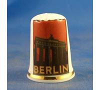 Birchcroft Porcelain China Collectable Thimble - Travel Poster Berlin