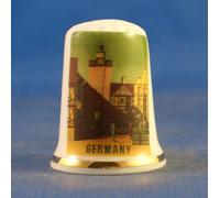 Birchcroft Porcelain China Collectable Thimble - Travel Poster Germany