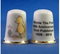 Birchcroft Porcelain China Collectable Thimble - Winnie The Pooh 90th Anniversary