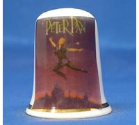 Birchcroft Porcelain China Thimble Peter Pan Movie Poster Box