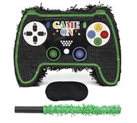 Birchio Game Controller Pinatas Bundle with a Blindfold and a Bat(16.5 x 12 x 3.5 Inches), Perfect for kid's Birthday Parties, Mexican Theme Parties, Decorations