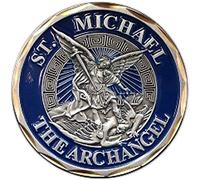 BirchRiver St Michael Archangel Challenge Coin - Psalms 91:10 - Commemorative Collector