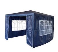 Birchtree 3X3M Outdoor Pe Gazebo Patio Shade Canopy Waterproof 4 Pieces Sidewalls Blue