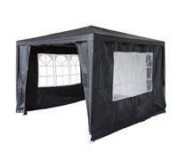 Birchtree 3X3M Outdoor Pe Gazebo Patio Shade Canopy Waterproof 4 Pieces Sidewalls Grey
