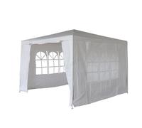 Birchtree 3X3M Outdoor Pe Gazebo Patio Shade Canopy Waterproof 4 Pieces Sidewalls White