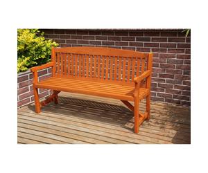 BIRCHTREE Garden Bench 3 Seater Chair Wood Patio Deck Patio Park Outdoor WGB02